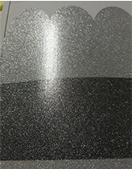 Silver PVC plastisol glitter