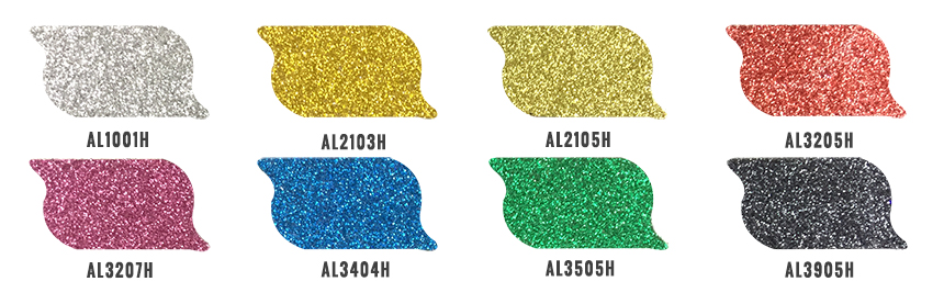 Aluminum glitter powder color chart