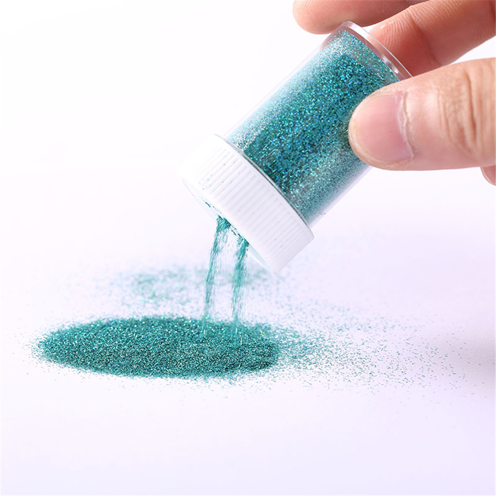 holographic green glitter powder