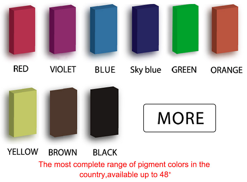 color card of color change pigment