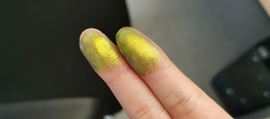 HC09 صبغة متغيرة بصرية باللون الأخضر الذهبي