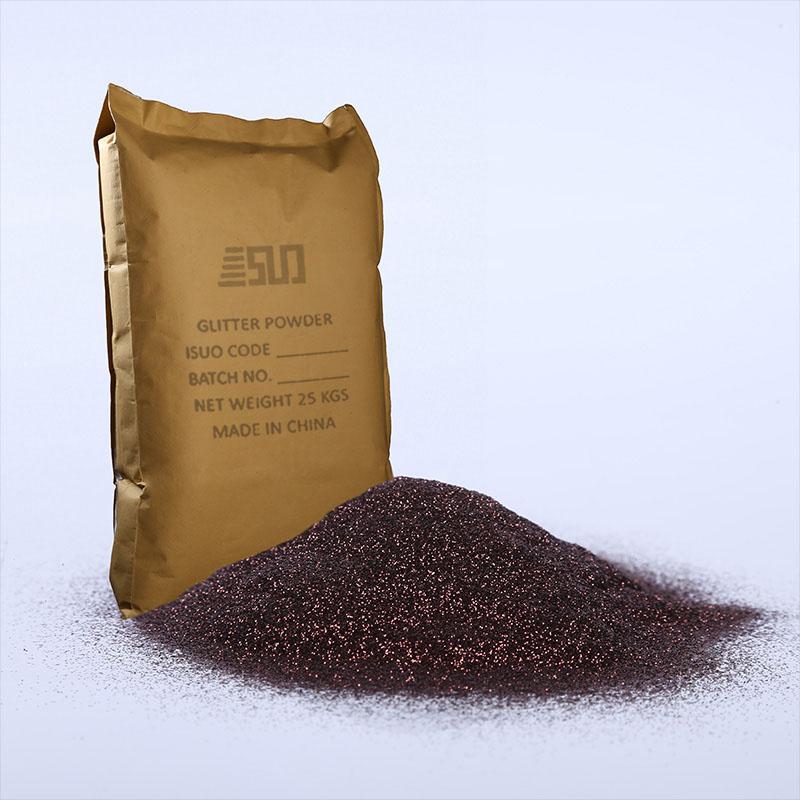 brown maroon glitter powder