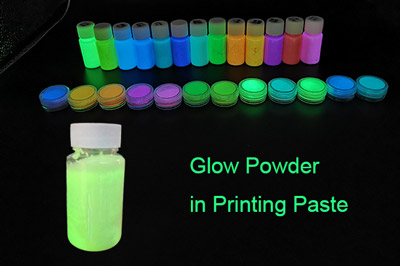 تعليمات تحضير واستخدام مسحوق التوهج في معجون الطباعة
