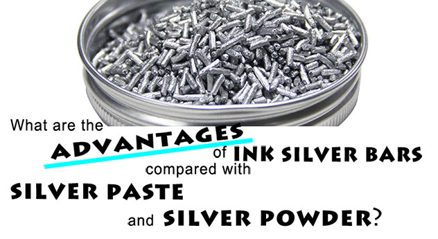 ما هي مزايا أشرطة الفضة الحبر مقارنة مع عجينة الفضة والفضة مسحوق؟ 